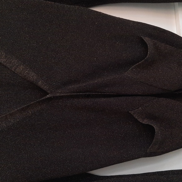 Aritzia Wilfred Brown Metallic Silk & Cashmere Cardigan - Picture 5 of 9